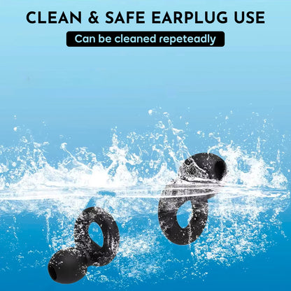 Noise Cancelling Earplugs – Soft Silicone Ear Plugs for Sleep, Travel & Focus