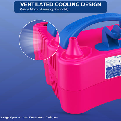 Electric Balloon Pump – Powerful Dual Nozzle Balloon Air Pump for Parties & Events