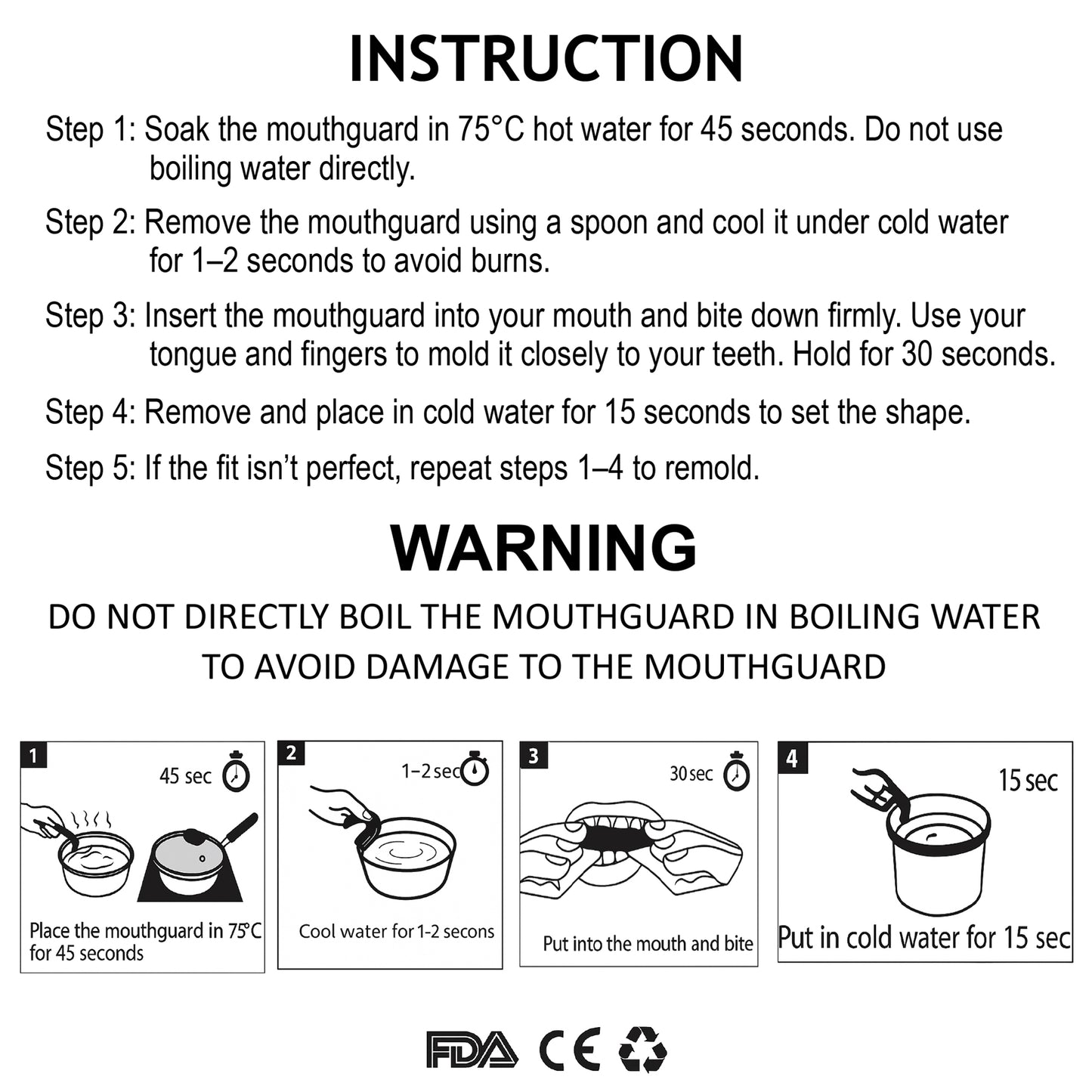 Gum Shield Mouthguard – Mouldable Sports Gum Shield for Boxing & Rugby