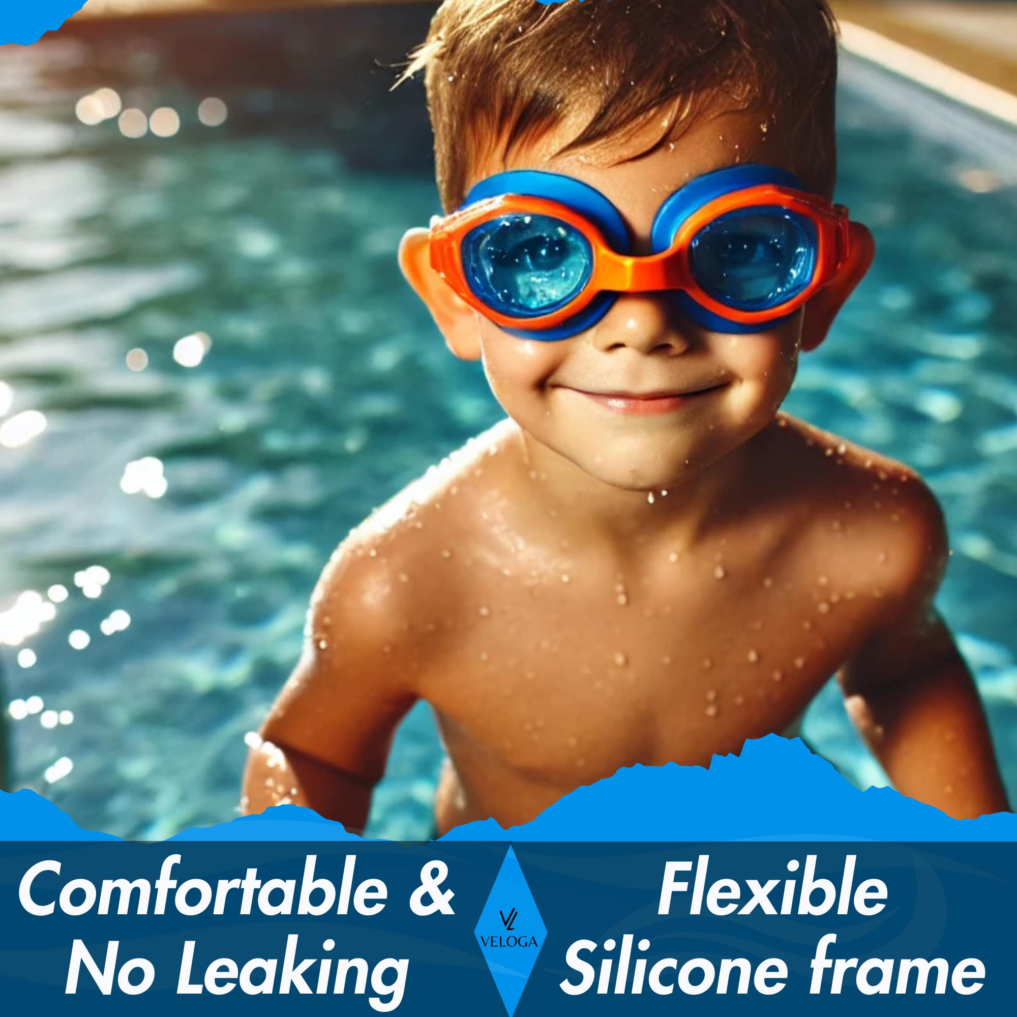 Kids Swimming Goggles – Anti-Fog, UV Protection, Leakproof 3-14 Yrs - Image 6